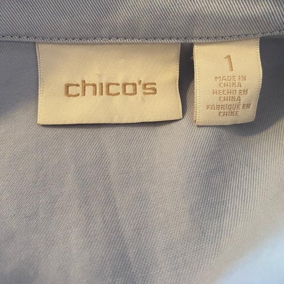 Chico's Soft Blue Women's Blazer - Picture 2 of 9